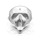 surfer accident fin cut head, motor accident tattoo design idea