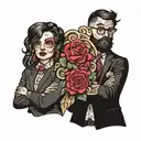 nate and kim palindrome tattoo design idea