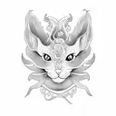 flowers, cat, rat, dragon, sakyant tattoo design idea