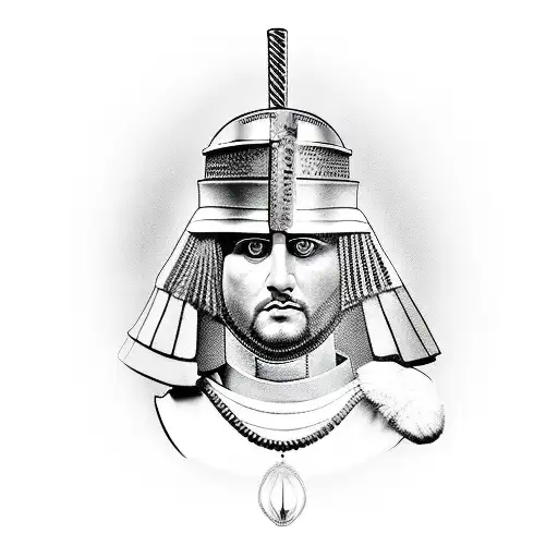 roman centurion tattoo design idea