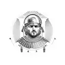 roman centurion tattoo design idea
