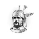 roman centurion tattoo design idea