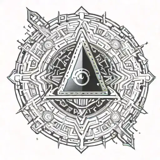 core drill with galaxy tattoo design idea