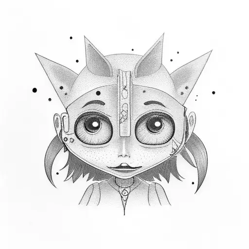coraline jones tattoo design idea