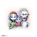 coraline jones with the circus rats tattoo design idea