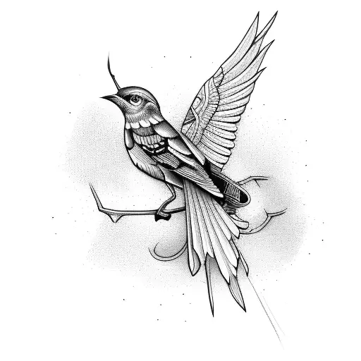 Mockingbird  tattoo design idea