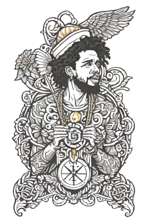 Love yourz j cole tattoo design idea
