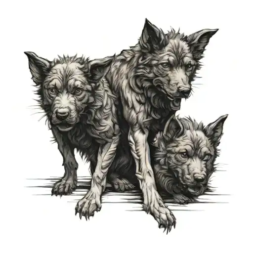 Cerberus, tattoo design idea