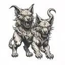 Cerberus, tattoo design idea