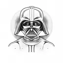 Darth vader tattoo design idea