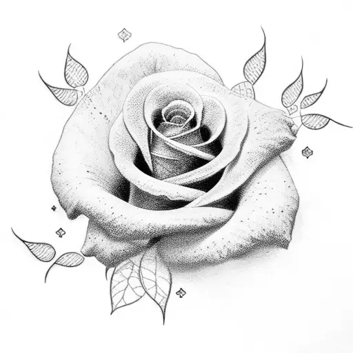 Estrada lettering with roses and cross in backround tattoo design idea