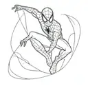 inspired by leap of faith spiderman into the spiderverse tattoo design idea