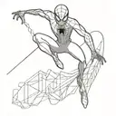 inspired by leap of faith spiderman into the spiderverse tattoo design idea