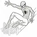 inspired by leap of faith spiderman into the spiderverse tattoo design idea