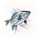 barramundi fish tattoo design idea