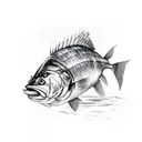 barramundi  tattoo design idea
