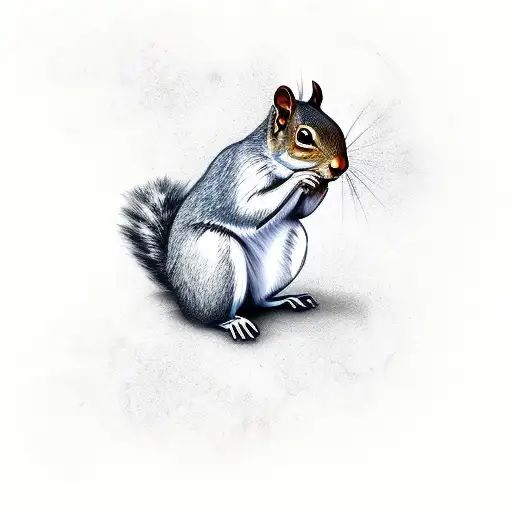 Squirrel tattoo, Tattoos, Antler tattoo