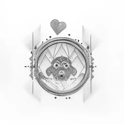 mirror reflecting the positive of us tattoo design idea