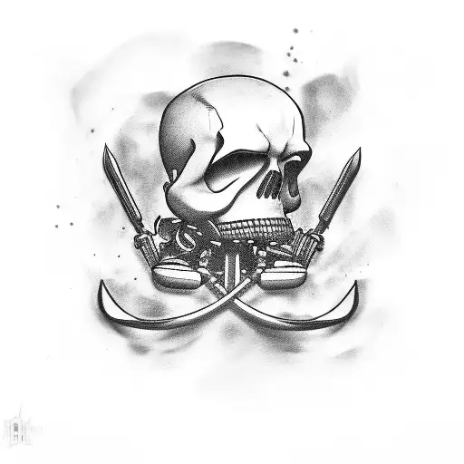 harley chopper  tattoo design idea