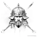 gladiator warrior tattoo design idea