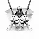 gladiator warrior tattoo design idea