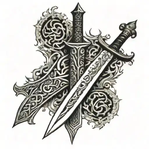 Photo of Imam Ali's sword   tattoo design idea