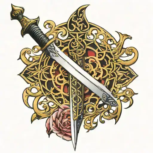 Photo of Imam Ali's sword   tattoo design idea