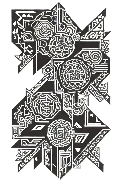 Symmetry tattoo design idea