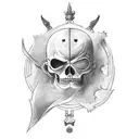 master of my fate captain of my soul tattoo design idea