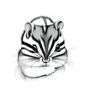 Chipmunk  tattoo design idea