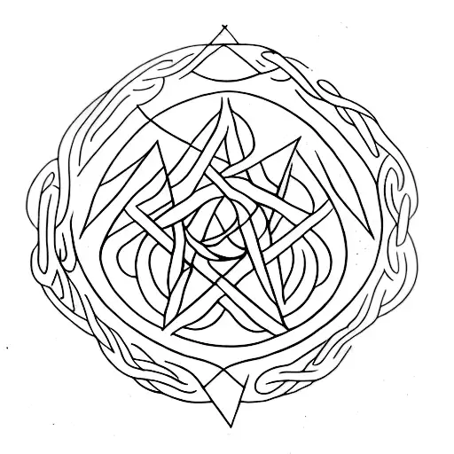 wicca tattoo design idea