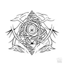 wicca tattoo design idea