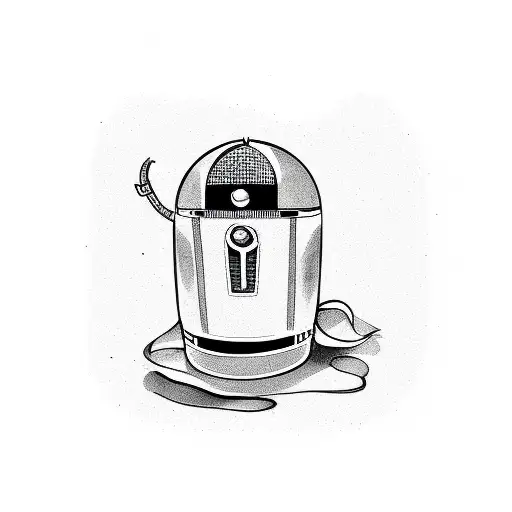 jukebox super hero tattoo design idea