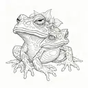 toad  tattoo design idea