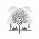 bipolarity and a tree tattoo design idea