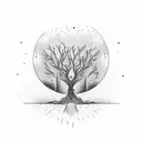 bipolarity and a tree tattoo design idea