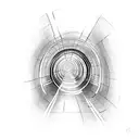 tunnel tattoo design idea