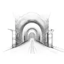 tunnel tattoo design idea