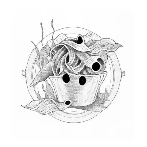 pasta n sauce tattoo design idea