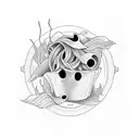 pasta n sauce tattoo design idea