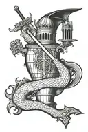 monty python holy grail tattoo design idea