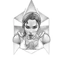 lara Croft tattoo design idea