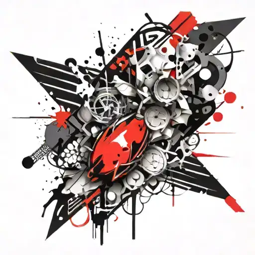 mango cut tattoo design idea