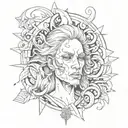"only god can judge me tattoo design idea