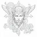 "only god can judge me tattoo design idea