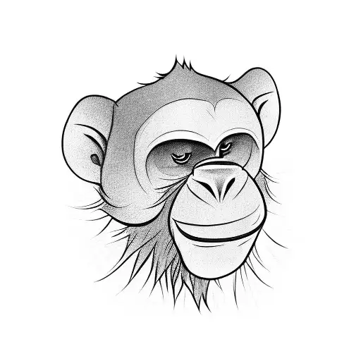 the name Hannah with a little monkey incorporated into the design. tattoo design idea