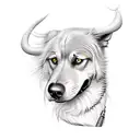 hell hound tattoo design idea