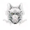 hell hound tattoo design idea