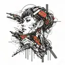 ghost in the shell tattoo design idea