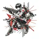 ghost in the shell tattoo design idea